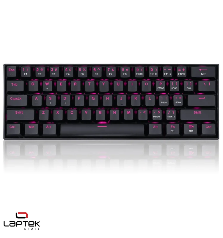 Clavier Gamer - MÉCANIQUE Redragon LAKSHMI K606 RAINBOW LED RED SWITCH - BLACK REDRAGON - Vue 1 | Laptek Store Tunisie