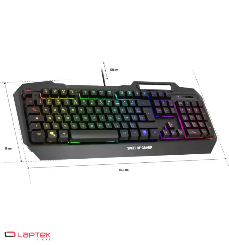 Clavier Gamer SOG SEMI MECANIQUE RGB ELITE-K40 – Châssis Aluminium Spirit Of Gamer - Miniature 4