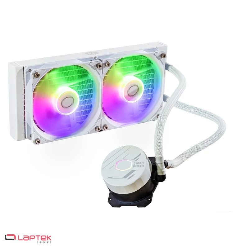Cooler Master MASTERLIQUID 240L ARGB WHITE Cooler Master - Vue 1 | Laptek Store Tunisie