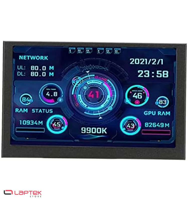 Écran de Monitoring 5" IPS - USB Simple - Compatible AIDA64 & Vidéo Dynamique Black - Vue 1 | Laptek Store Tunisie