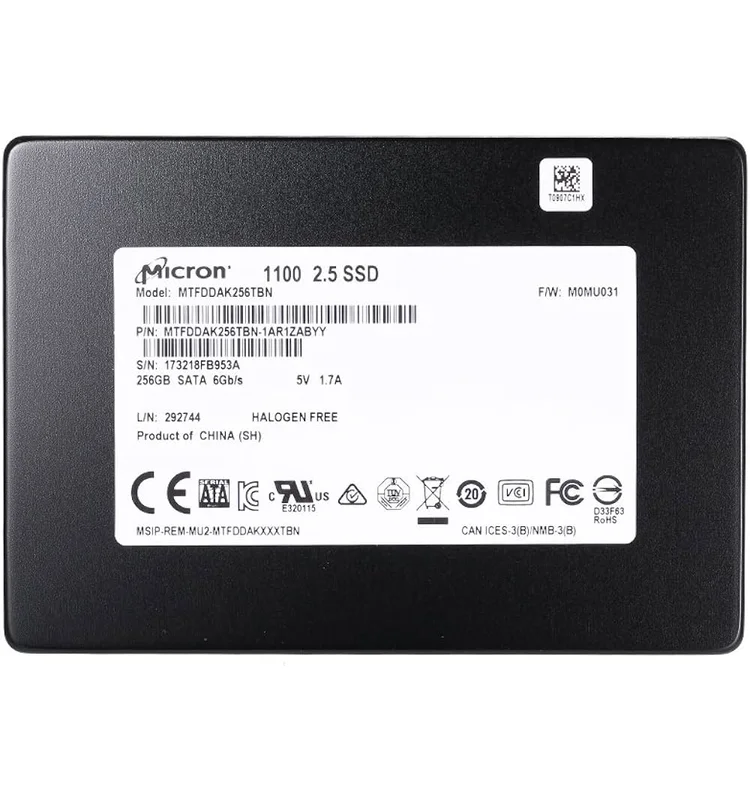 Disque Dur Interne Micron 1100 2 TB 2.5" - Noir MICRON - Vue 1 | Laptek Store Tunisie