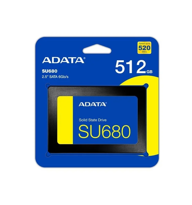 Disque Dur SSD Interne ADATA SU680 512 Go 2.5'' SATA  ADATA - Vue 1 | Laptek Store Tunisie