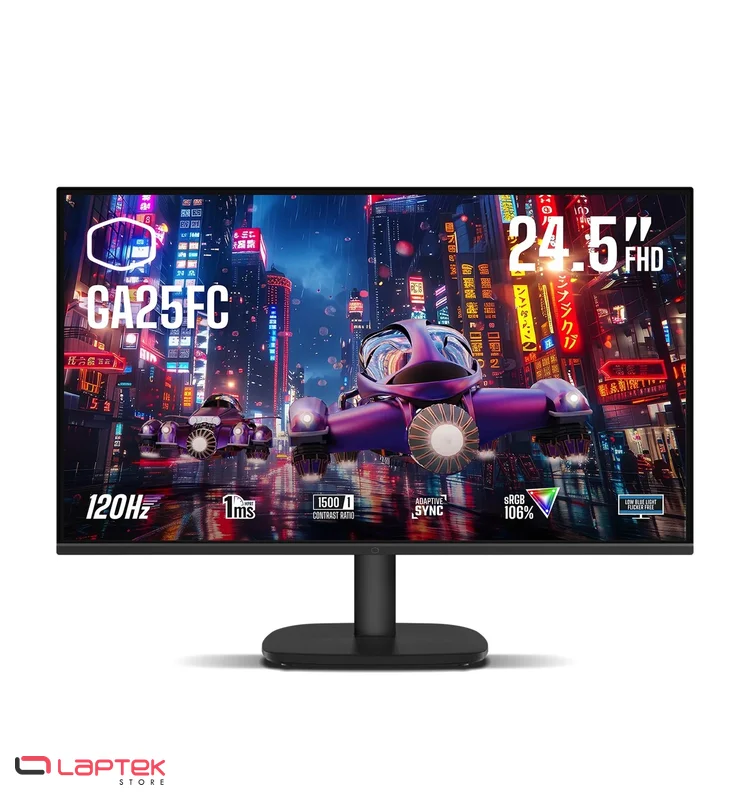 Ecran Gamer - COOLER MASTER GA25FC 24.5" FHD 120Hz IPS Cooler Master - Vue 1 | Laptek Store Tunisie
