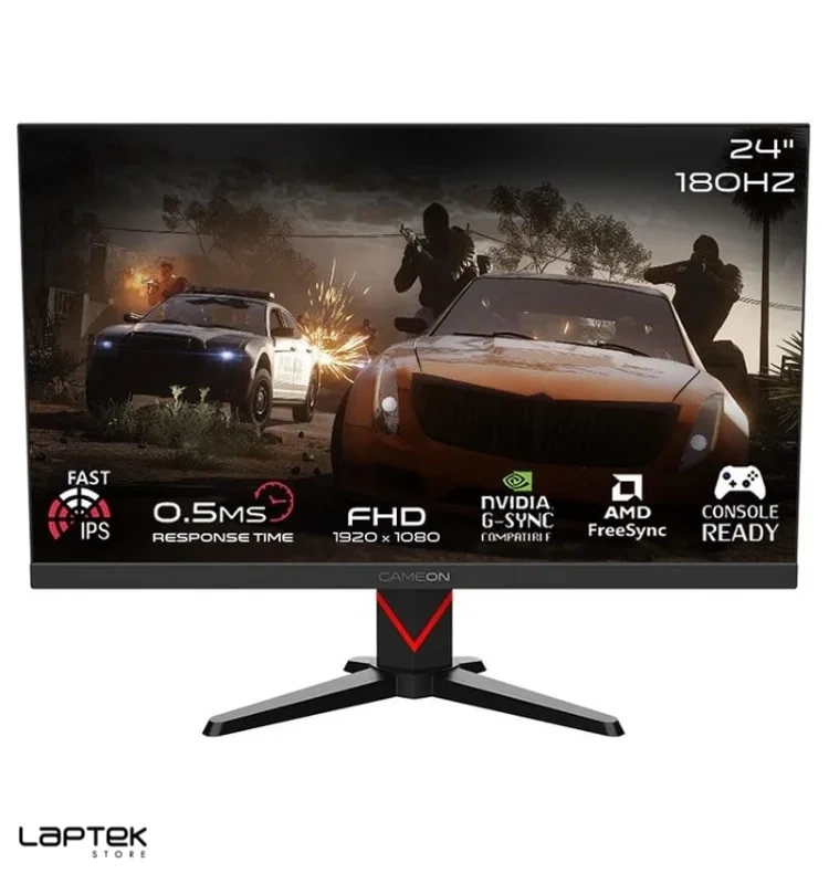 Ecran Gamer GAMEON 24 | 180HZ | 0.5MS | IPS – Marksman Series – Black GAMEON - Vue 1 | Laptek Store Tunisie
