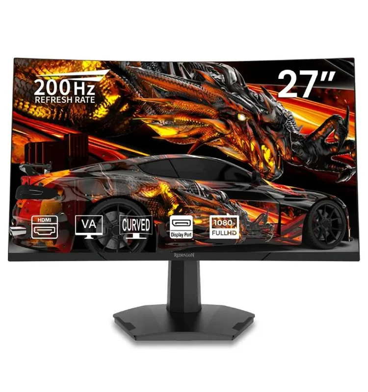 Ecran Gaming REDRAGON Amber III 27" Full HD Incurvé 200 Hz REDRAGON  - Vue 1 | Laptek Store Tunisie