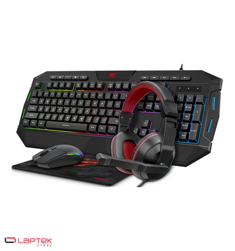 Ensemble Gaming Clavier + Souris + Tapis + Casque Havit KB501CM HAVIT - Vue 1 | Laptek Store Tunisie