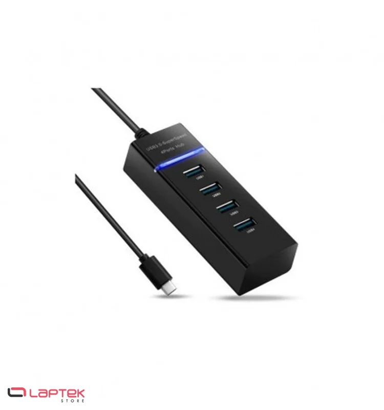 HUB 4 PORT TYPE C 3.0 MODEL 303 - Vue 1 | Laptek Store Tunisie