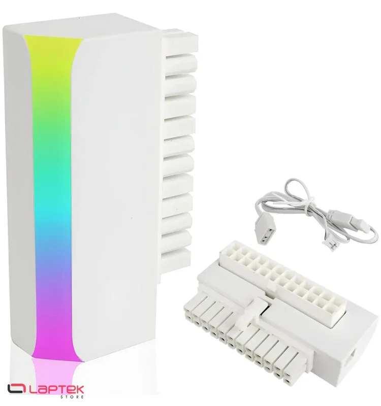 L’adaptateur ATX 24 PIN 90° MCA-L24 WHITE - Vue 1 | Laptek Store Tunisie