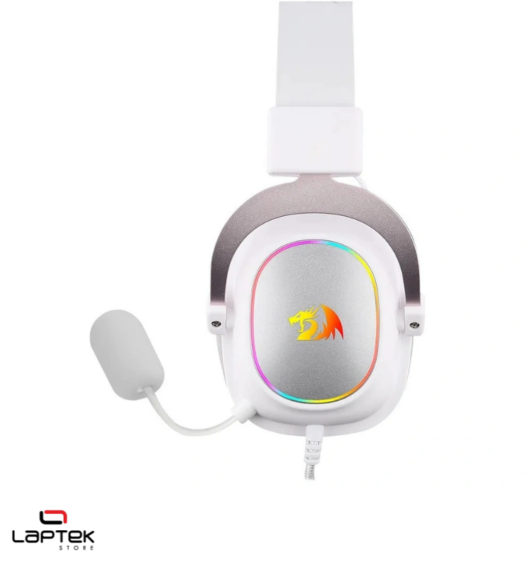 MICRO CASQUE GAMER - Redragon Zeus-X H510 BLANC/ROSE REDRAGON  - Miniature 2