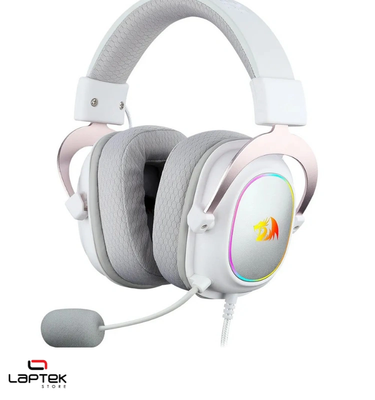 MICRO CASQUE GAMER - Redragon Zeus-X H510 BLANC/ROSE REDRAGON  - Miniature 3