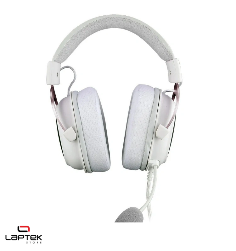 MICRO CASQUE GAMER - Redragon Zeus-X H510 BLANC/ROSE REDRAGON  - Miniature 4