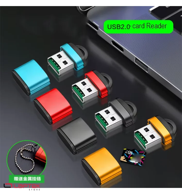 Mini Lecteur de cartes mémoire Micro SD avec Sangle - Miniature 2
