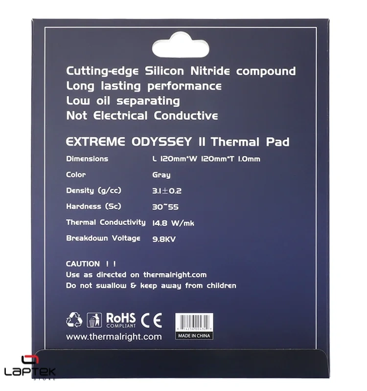 ODYSSEY 2ᵉ Génération Pad Thermique 120×120×1.0 mm – Haute Conductivité 14.8 W/m·K – Refroidissement CPU/GPU/SSD Thermalright - Miniature 2