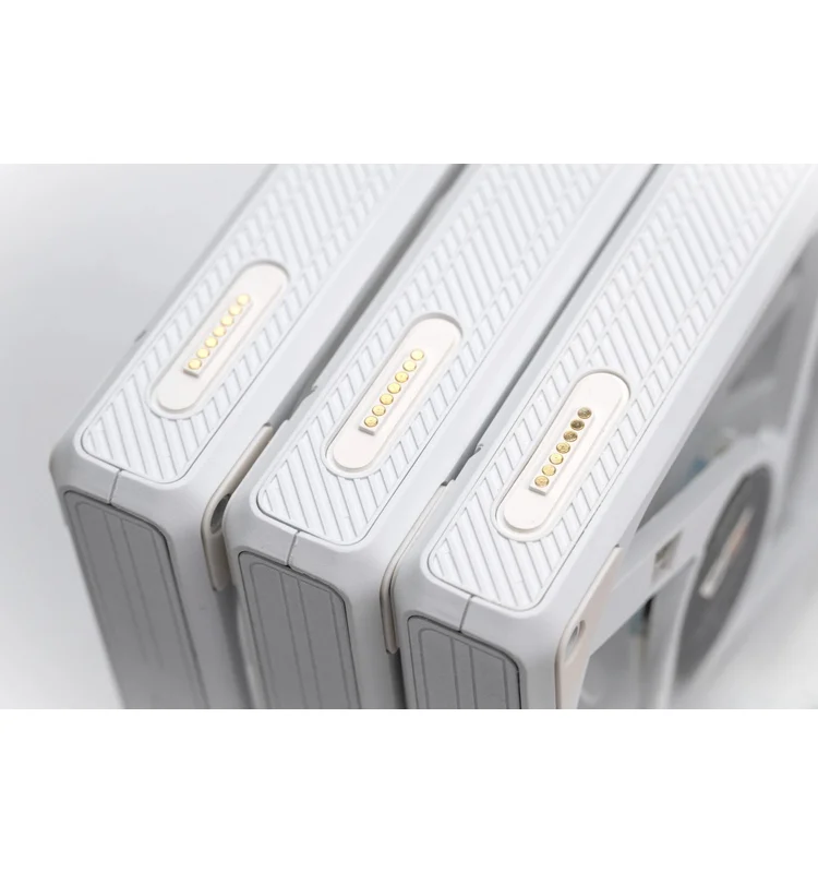 Pack 3 Ventilateurs AIYOUNGO GAUSS FAN White – 120mm, Flux Standard (Positive Blade) & ARGB - Miniature 3