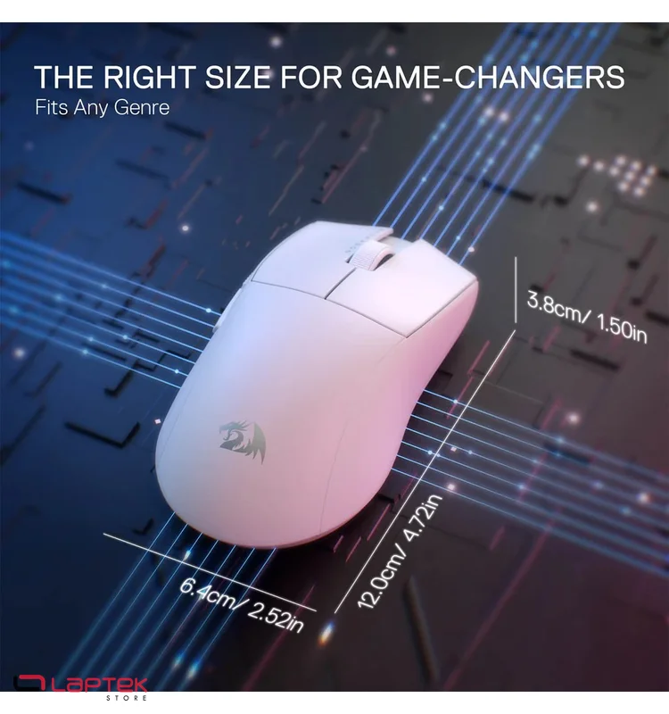 SOURIS GAMER - REDRAGON K1NG M916 STANDARD (1 kHz) BLANC REDRAGON  - Miniature 5