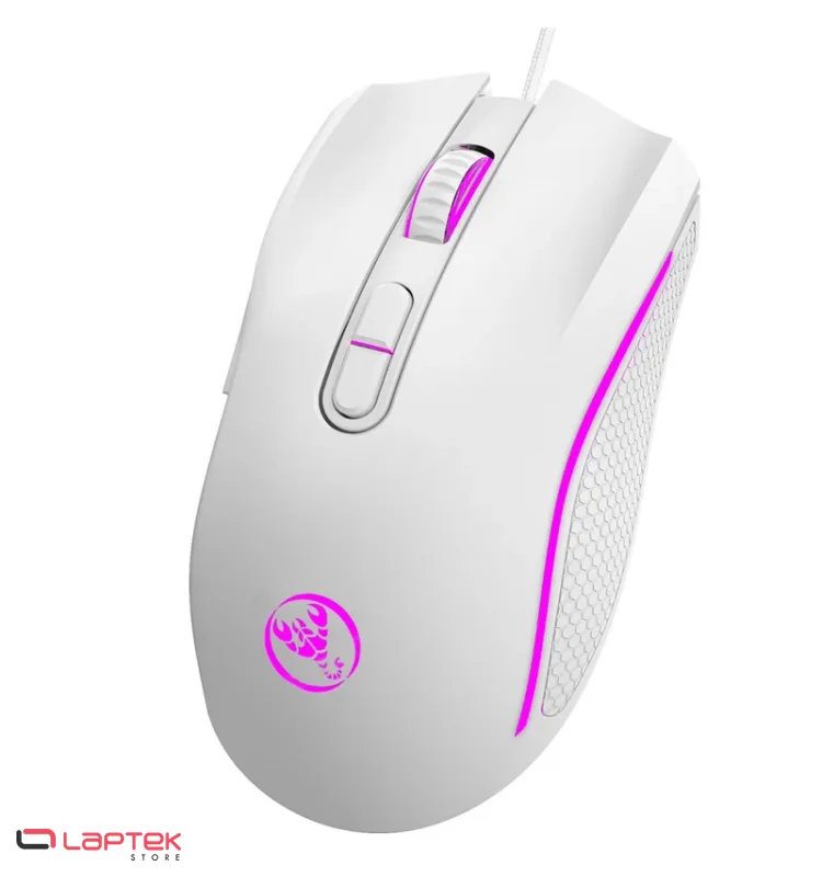 Souris Gamer USB HXSJ A869 Blanc - RGB HXSJ - Vue 1 | Laptek Store Tunisie