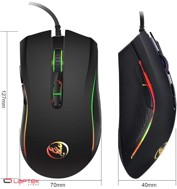 Souris Gamer USB HXSJ A869 Noir - RGB HXSJ - Miniature 4
