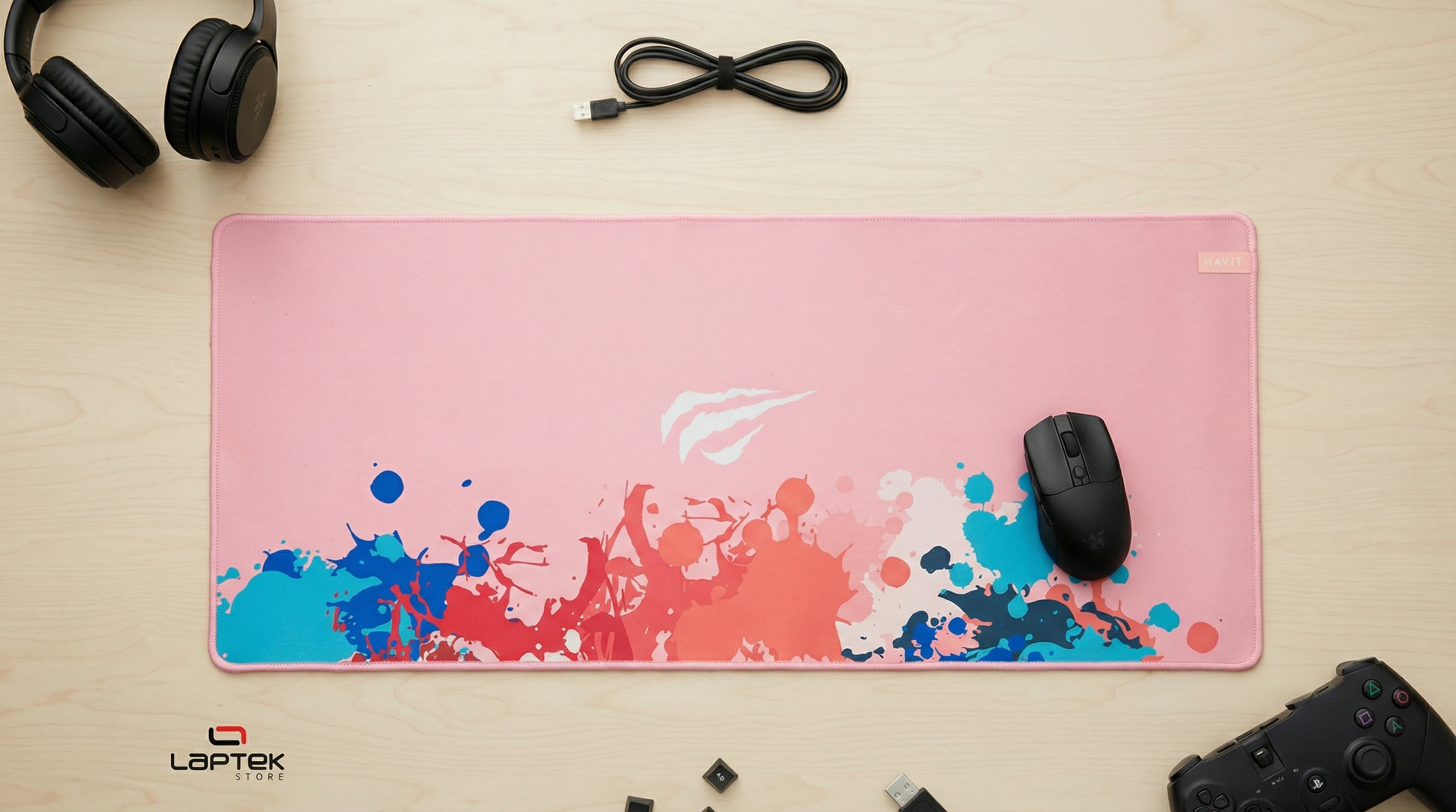 Tapis de souris HAVIT MP847 / Rose HAVIT - Vue 1 | Laptek Store Tunisie