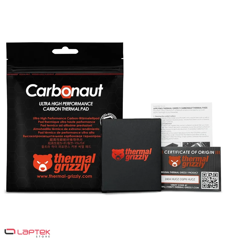 Thermal Grizzly Carbonaut Thermal Pads Grizzly - Vue 1 | Laptek Store Tunisie