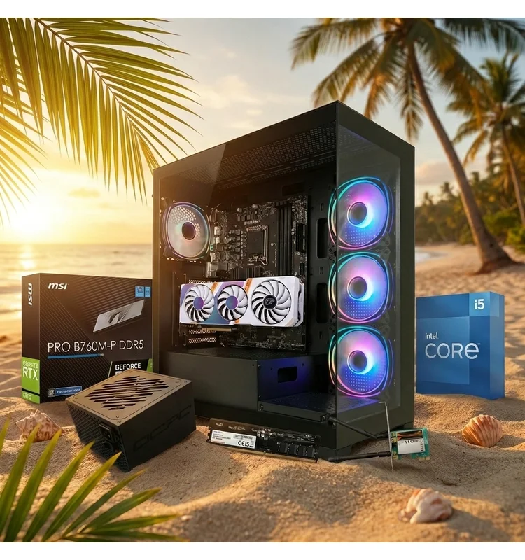 Unite Gamer Intel Core i5-14400F | RTX 3070 | 16G Ram | 256GB NVMe - Vue 1 | Laptek Store Tunisie