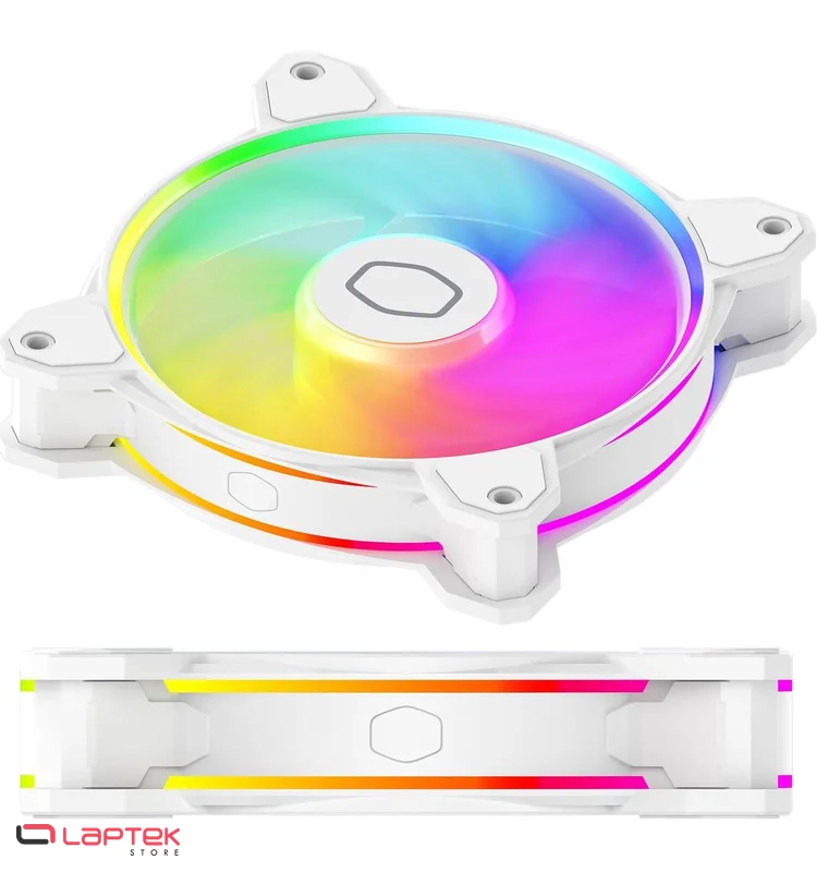 Ventilateur Cooler Master MF120 Halo² White 3in1 Cooler Master - Miniature 2