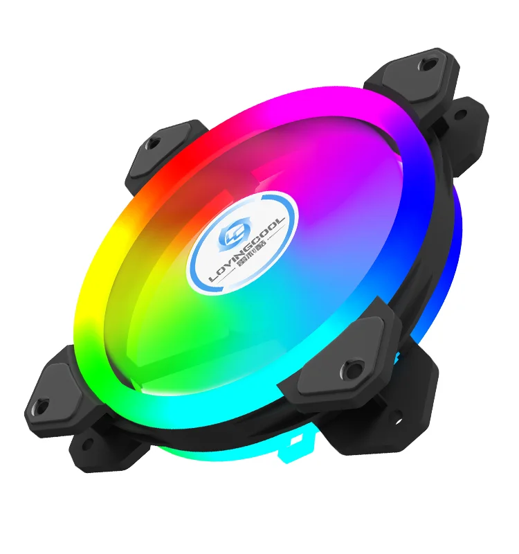 Ventilateur LOVINGCOOL RGB SJG-1200 Black - Miniature 2