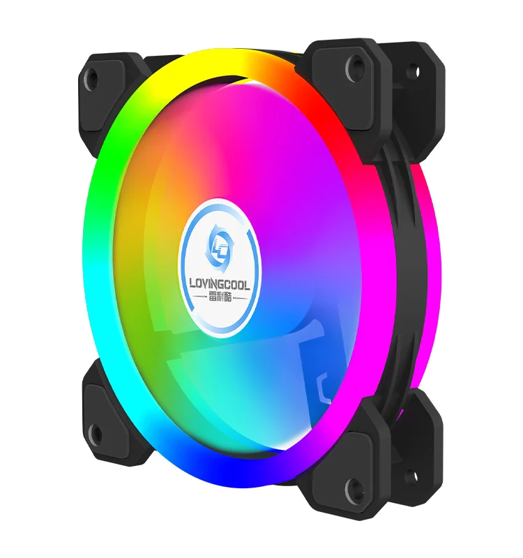 Ventilateur LOVINGCOOL RGB SJG-1200 Black - Miniature 3