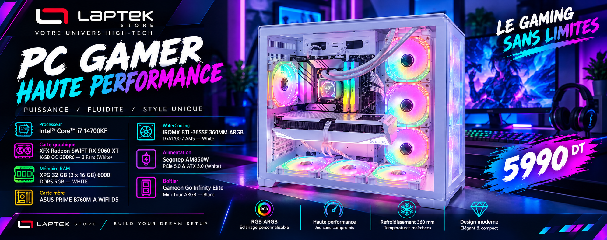 PC GAMER HAUTE PERFORMANCE – 5990 DT