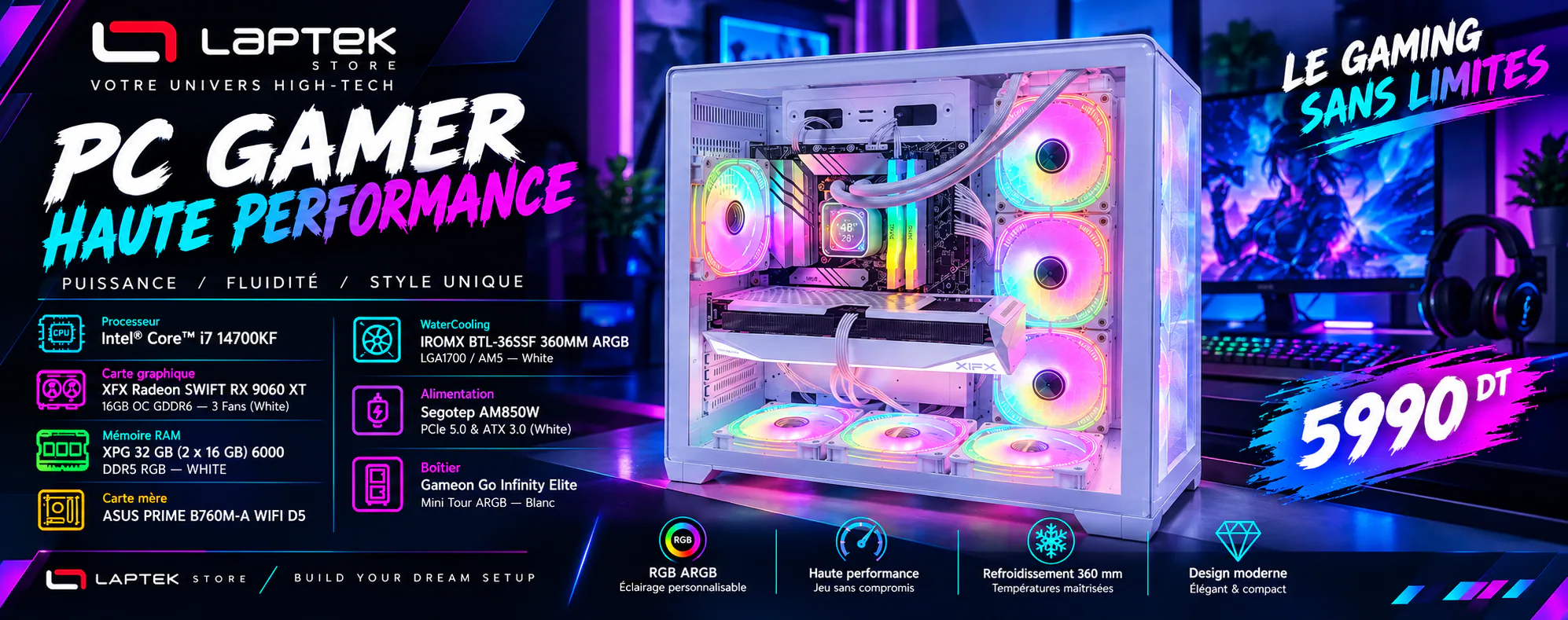 PC GAMER HAUTE PERFORMANCE – 5990 DT
