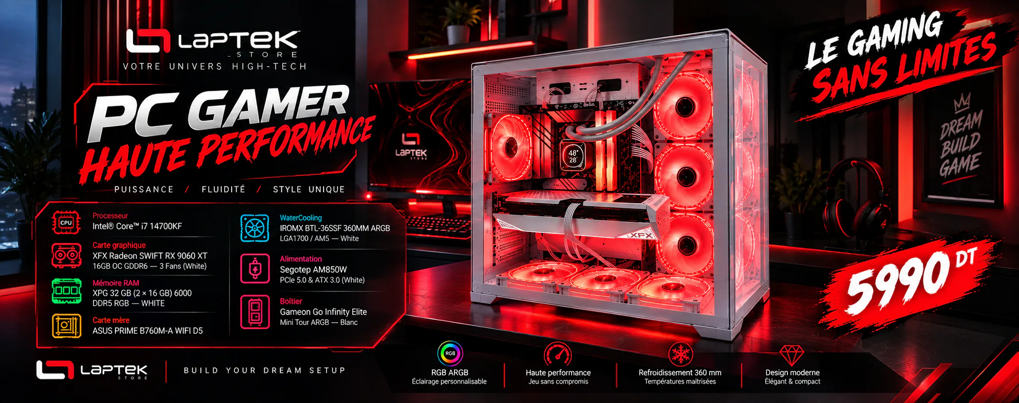 PC GAMER HAUTE PERFORMANCE – 5990 DT
