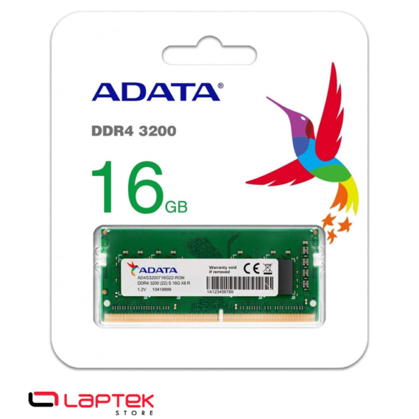 Barrette mémoire Barrette Mémoire SoDIMM pour PC Portable ADATA 16 Go DDR4 3200 MHz - tunisie