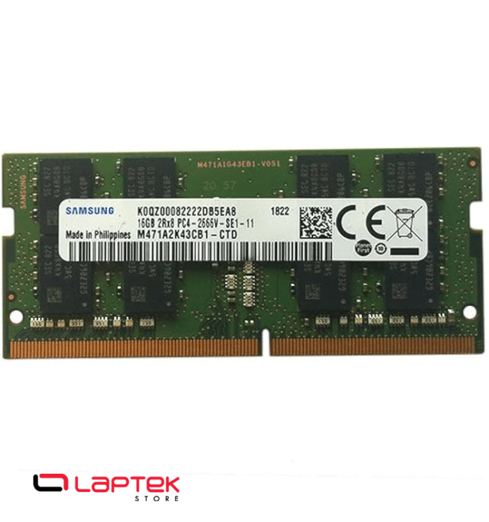 Samsung 16GB DDR4 PC4-21300, 2666MHZ, 260 PIN SODIMM