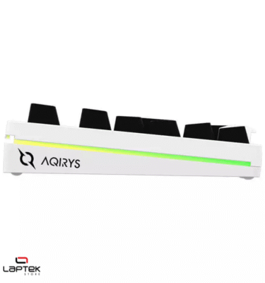 Clavier Mécanique AQIRYS ALUDRA, 100% Anti-ghosting, RGB -White