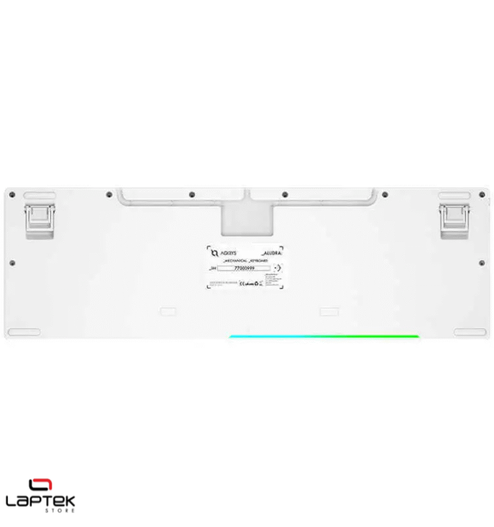 Clavier Mécanique AQIRYS ALUDRA, 100% Anti-ghosting, RGB -White