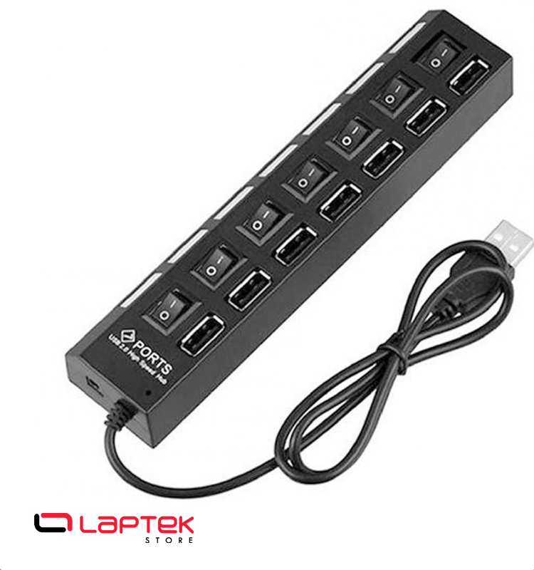 HUB 7 PORTS USB INTERREPTEUR