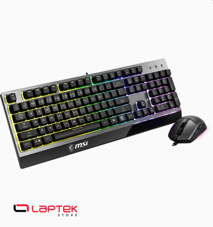 CLAVIER-GAMING-MSI VIGOR GK30 COMBO RGB - USB - NOIR
