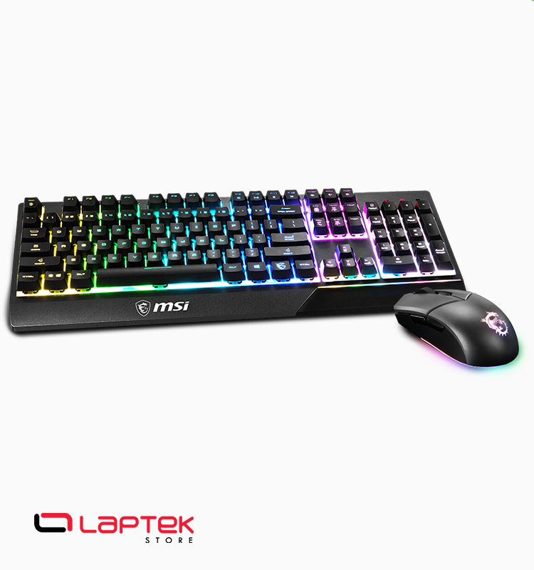 CLAVIER-GAMING-MSI VIGOR GK30 COMBO RGB - USB - NOIR