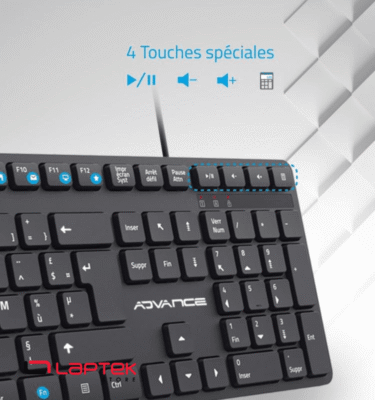 CLAVIER Advance Silencieux Filaire-CLA-5100