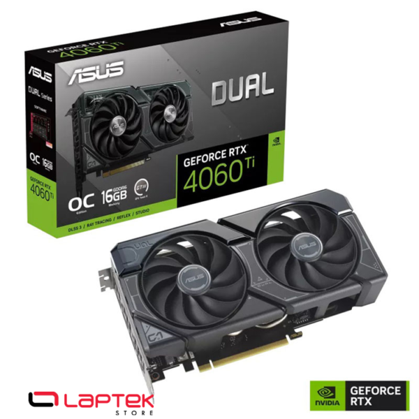 Carte Graphique - ASUS DUAL GEFORCE RTX 4060 OC 8GB BLACK EDITION