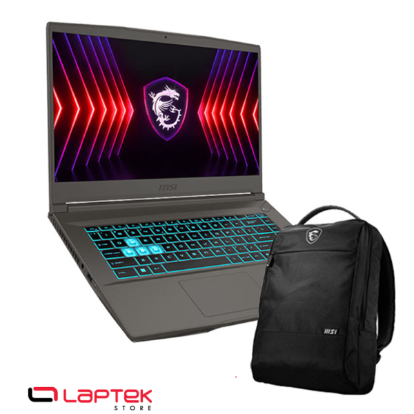 Pc Portable Gamer MSI Thin 15 B13U i5-13420H RTX 2050 4G 16 Go 512 Go SSD Gris Cosmos Sac à dos MSI Offert