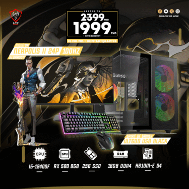 Full Setup Gamer | Core I5-12400F | AMD RX 580 8GB | 256 SSD 2.5 | 16 Ram DDR4 3200Mhz | WIFI