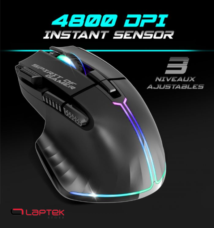 Ensemble Clavier et Souris Gamer SPIRIT OF GAMER ULTIMATE 600 - Black