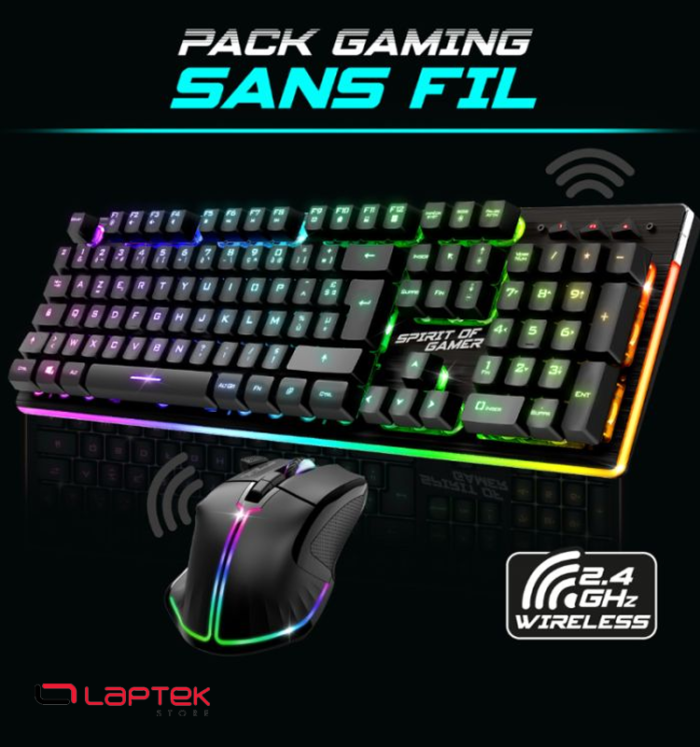 Ensemble Clavier et Souris Gamer SPIRIT OF GAMER ULTIMATE 600 - Black