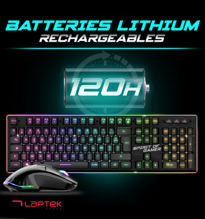 Ensemble Clavier et Souris Gamer SPIRIT OF GAMER ULTIMATE 600 - Black