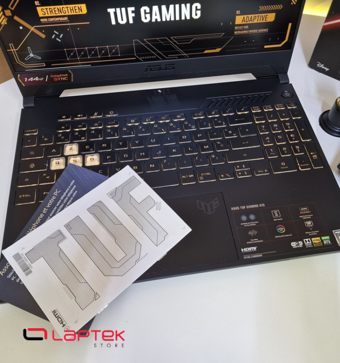 Asus TUF Gaming A15 - 144 Hz - Ryzen 7 6800HS - RGB - 24 Go RAM DDR5 - RTX 2050 4Go - 512 Go SSD Nvme