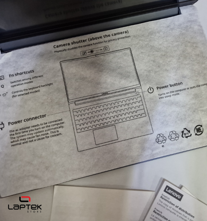 Lenovo LOQ 15IAX9E - Core I7 12650HX - 16 Go RAM DDR5 4800Mhz - RTX 4050 6Go - 512 Go SSD Nvme