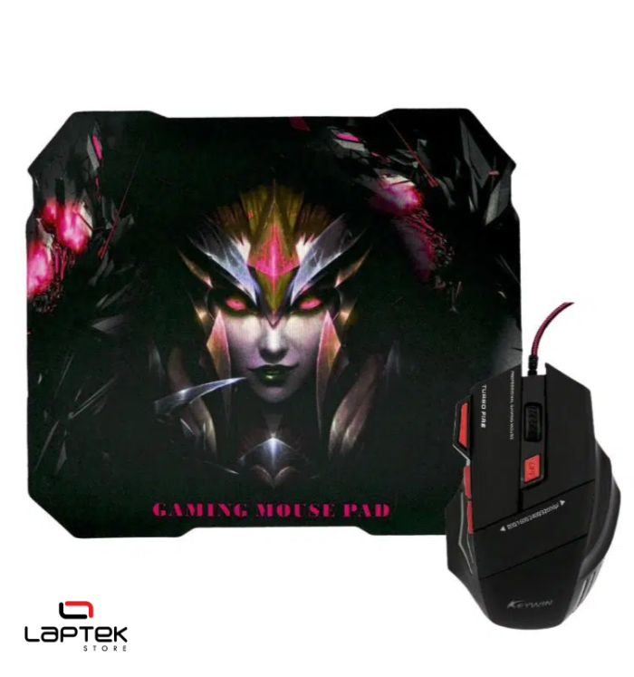 PACK SOURIS ET TAPIS GAMING KEYWIN 7D – Image 2