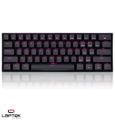 Clavier Gamer - MÉCANIQUE Redragon LAKSHMI K606 RAINBOW LED RED SWITCH - BLACK