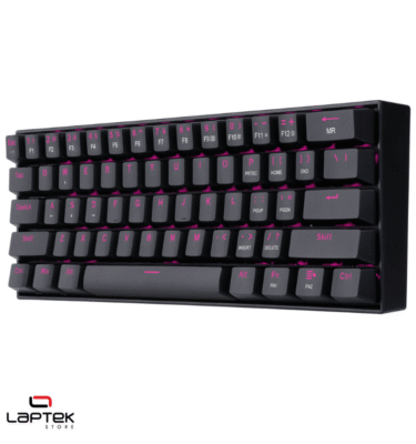 Clavier Gamer - MÉCANIQUE Redragon LAKSHMI K606 RAINBOW LED RED SWITCH - BLACK