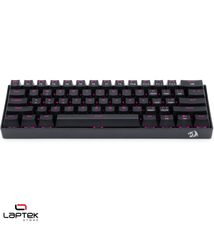 Clavier Gamer - MÉCANIQUE Redragon LAKSHMI K606 RAINBOW LED RED SWITCH - BLACK
